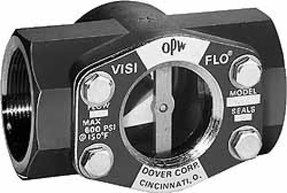 Carbon Steel Body Visi-Flo Sight Flow Indicator: 1/2", 200 psi