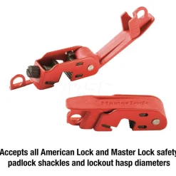 Circuit Breaker Lockout Kit: 120 & 240V, 1 Padlock Max, 1.188