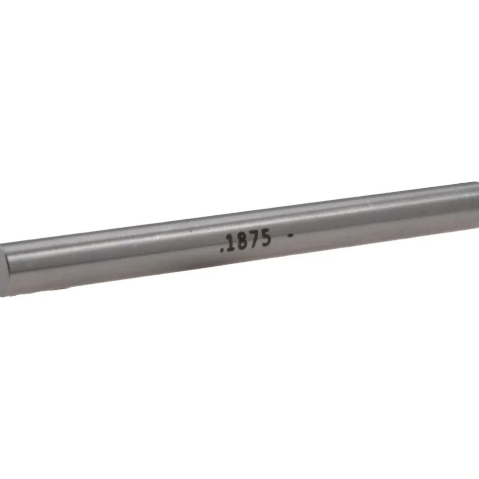 Class ZZ Minus Plug & Pin Gage: 0.1875" Dia, 2" OAL