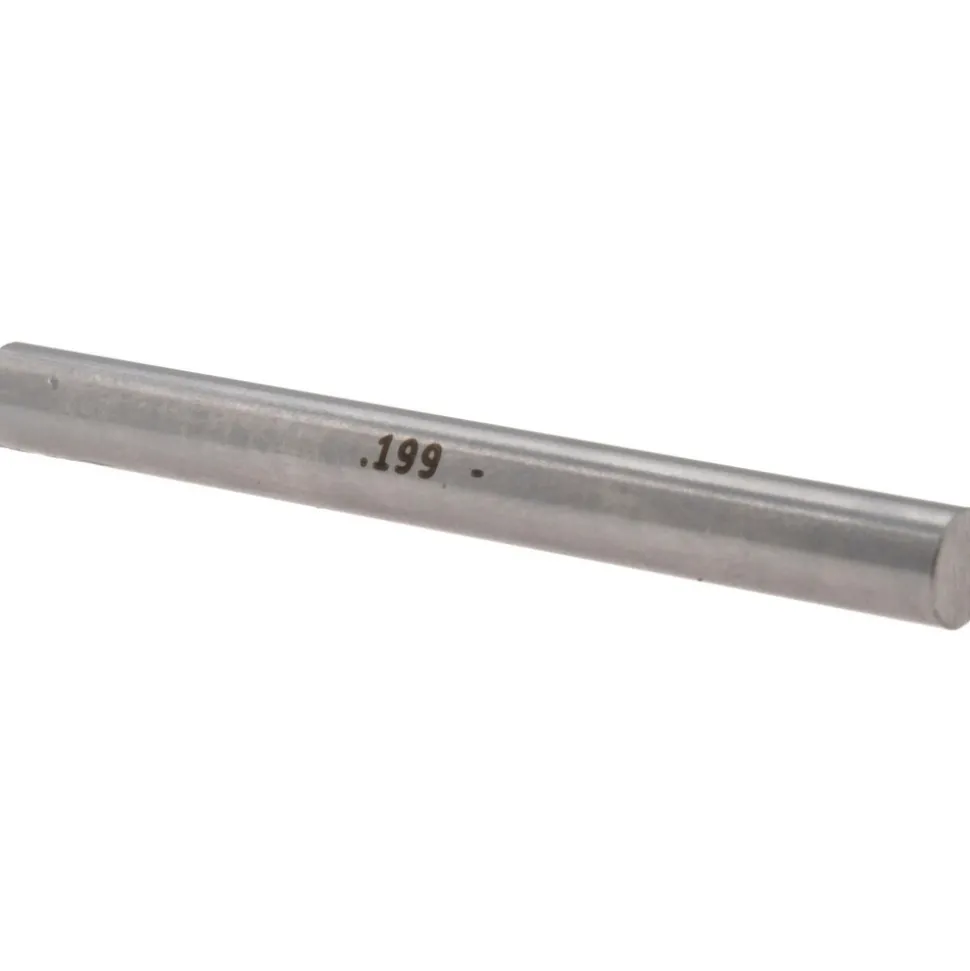 Class ZZ Minus Plug & Pin Gage: 0.1990" Dia, 2" OAL