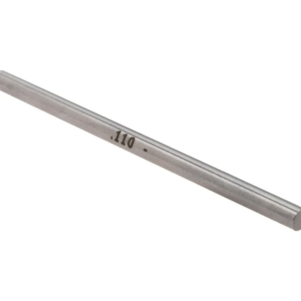 Class ZZ Minus Plug & Pin Gage: 0.1100" Dia, 2" OAL