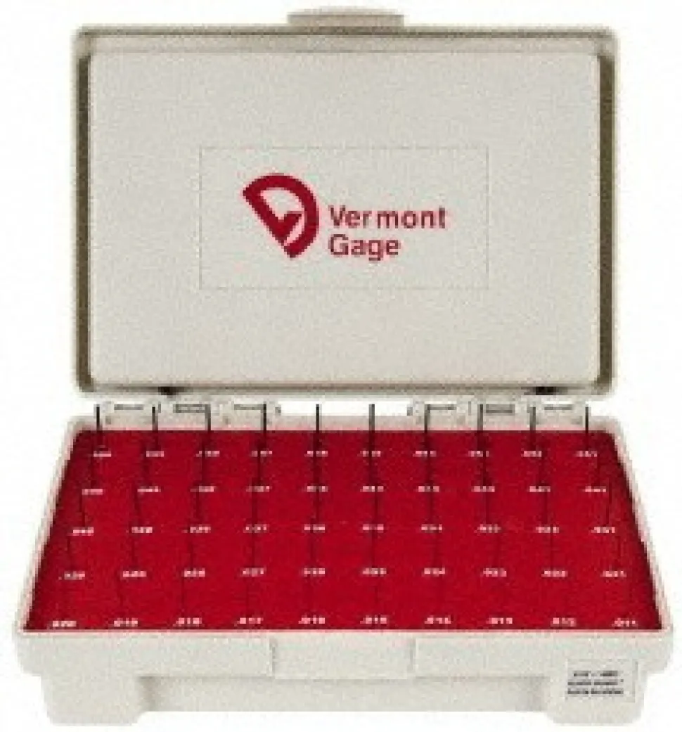 Class ZZ Plug Gage Set: 0.011 to 0.06" Range, 50 Pc