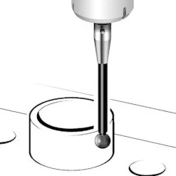 CMM Ball Stylus: 0.3 mm Ball Dia, 10 mm OAL, M2