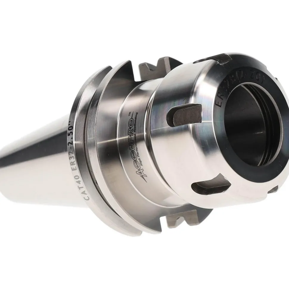 Collet Chuck: 0.0780 to 0.7870" Capacity, ER32 Collet, Taper Shank