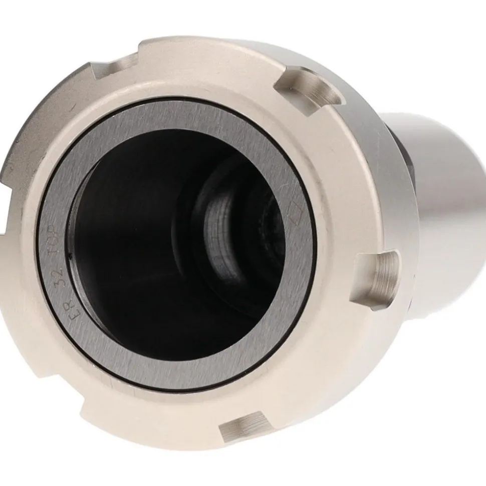 Collet Chuck: 0.0800 to 0.7890" Capacity, ER32 Collet, Straight Shank