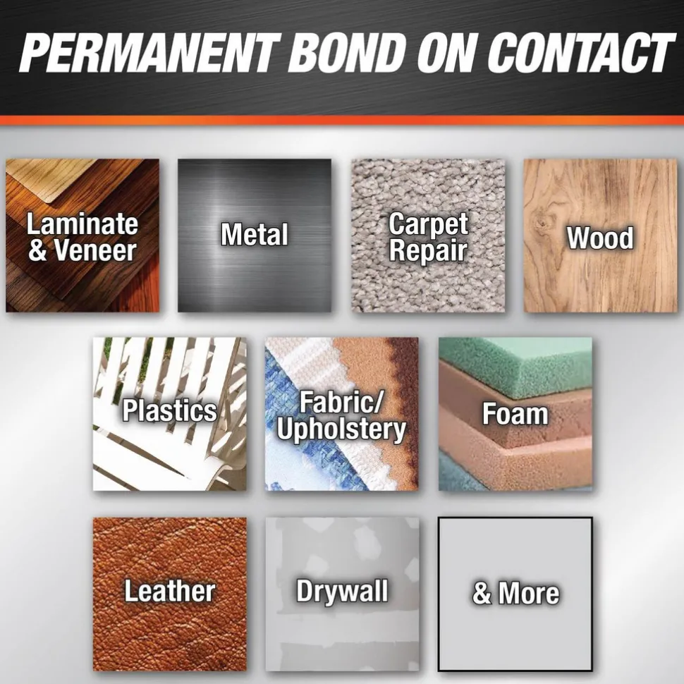 Contact Adhesive Glue: 16 oz Can, Tan