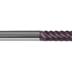 Corner Chamfer End Mill: 1/2" Dia, 1" LOC, 6 Flute, 0.0060" Chamfer Width, Solid Carbide
