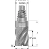 Corner Radius & Corner Chamfer End Mill Heads: Mill Diameter (Inch): 3/8