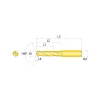 Corner Radius & Corner Chamfer End Mill Heads: Chamfer Width (Decimal Inch): 0.024