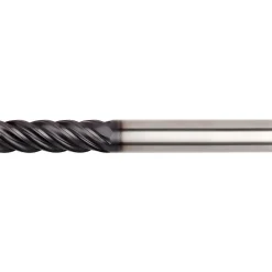 Corner Radius End Mill: 1/2" Dia, 1-1/2" LOC, 0.0300" Corner Radius, 5 Flute, Solid Carbide