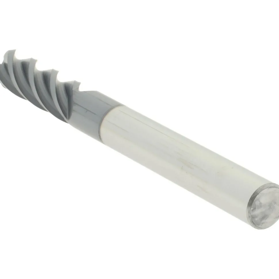 Corner Radius End Mill: 1/4" Dia, 3/4" LOC, 0.0600" Corner Radius, 4 Flute, Solid Carbide