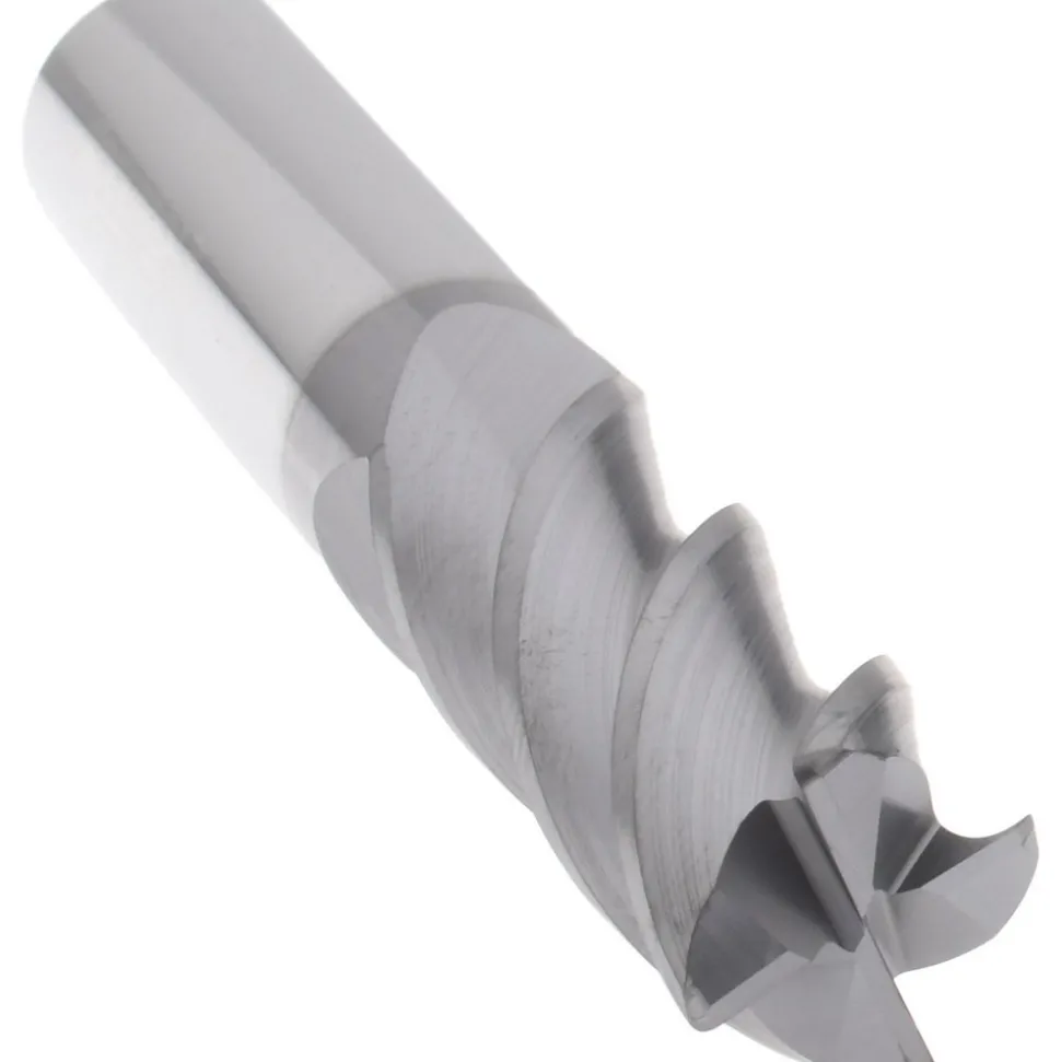 Corner Radius End Mill: 1/2" Dia, 1-1/4" LOC, 0.0300" Corner Radius, 4 Flute, Solid Carbide