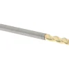 Corner Radius End Mill: 1/8" Dia, 3/8" LOC, 0.0300" Corner Radius, 3 Flute, Solid Carbide