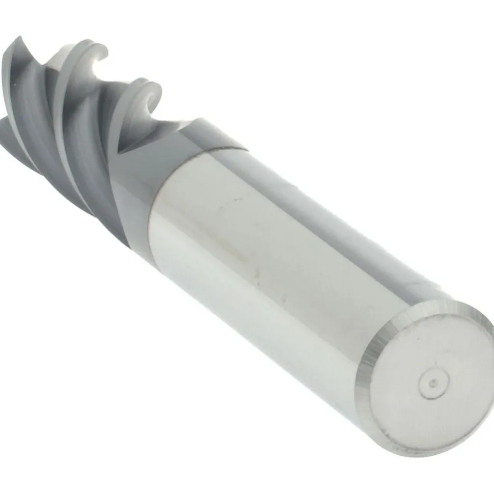 Corner Radius End Mill: 1/2" Dia, 1" LOC, 0.0200" Corner Radius, 4 Flute, Solid Carbide