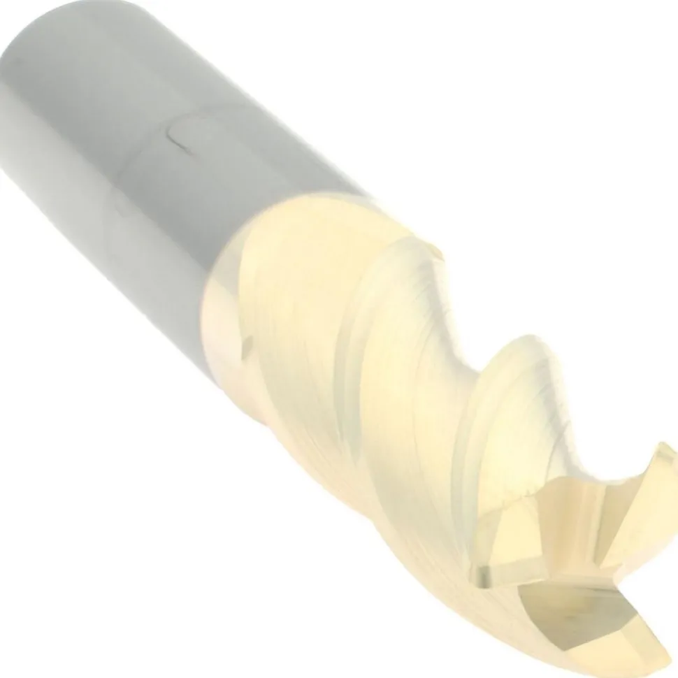 Corner Radius End Mill: 3/8" Dia, 1" LOC, 0.0300" Corner Radius, 3 Flute, Solid Carbide