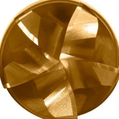 Corner Radius End Mill: 1/2" Dia, 1-1/4" LOC, 0.0300" Corner Radius, 5 Flute, Solid Carbide