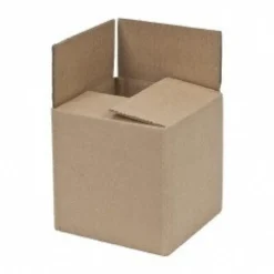 Corrugated Shipping Box: 6" Long, 6" Wide, 6" High