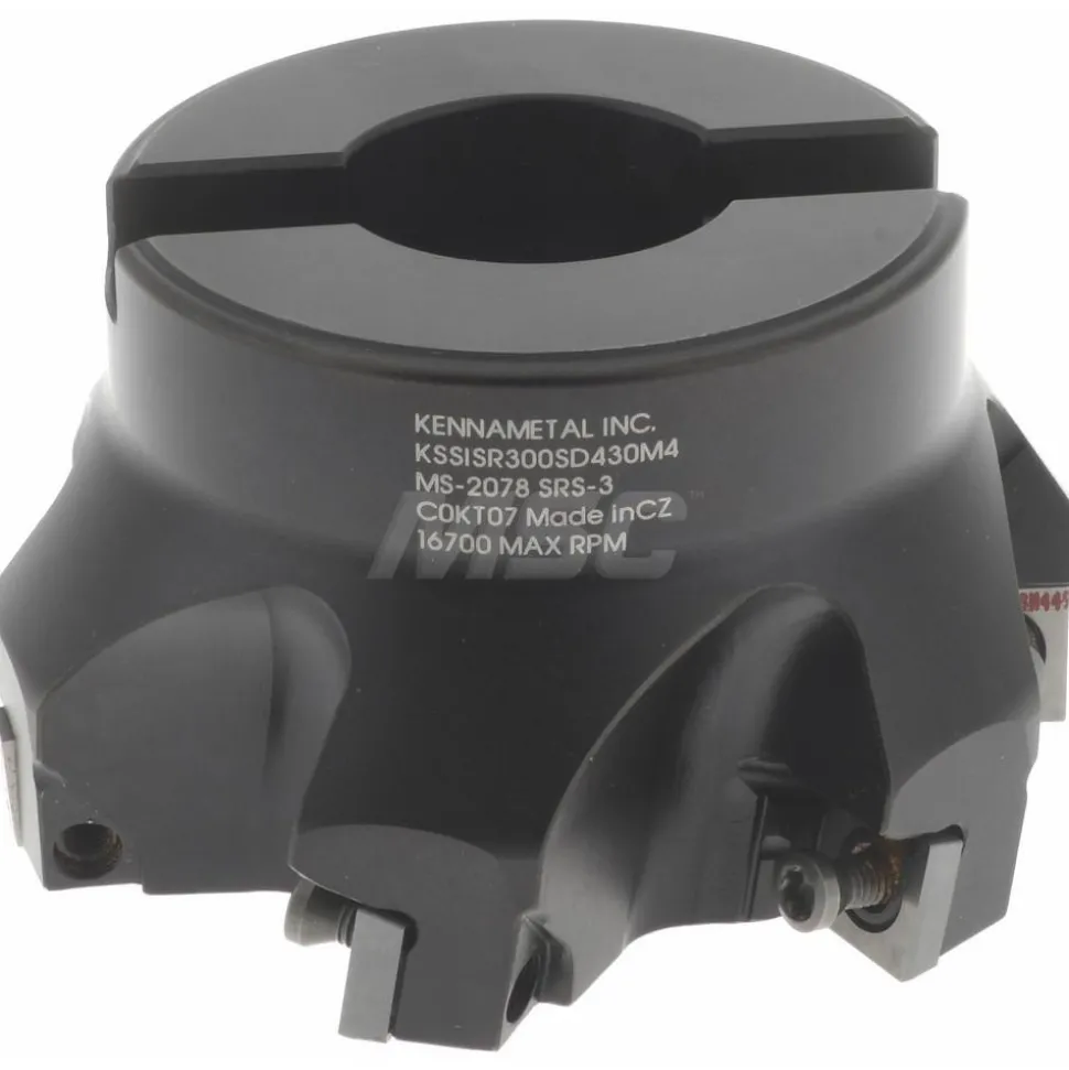 3" Cut Dia, 1" Arbor Hole Dia, 0.361" Max Depth, Indexable Square-Shoulder Face Mill