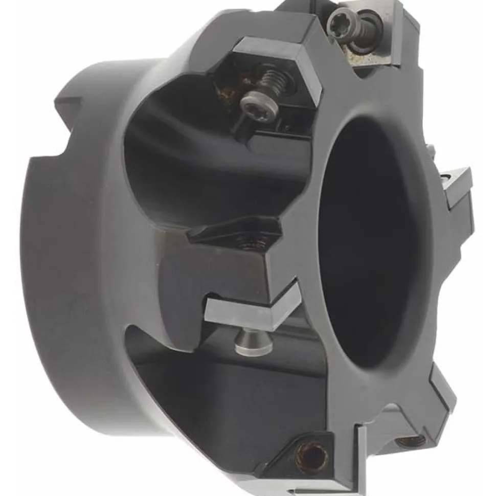 3" Cut Dia, 1" Arbor Hole Dia, 0.361" Max Depth, Indexable Square-Shoulder Face Mill
