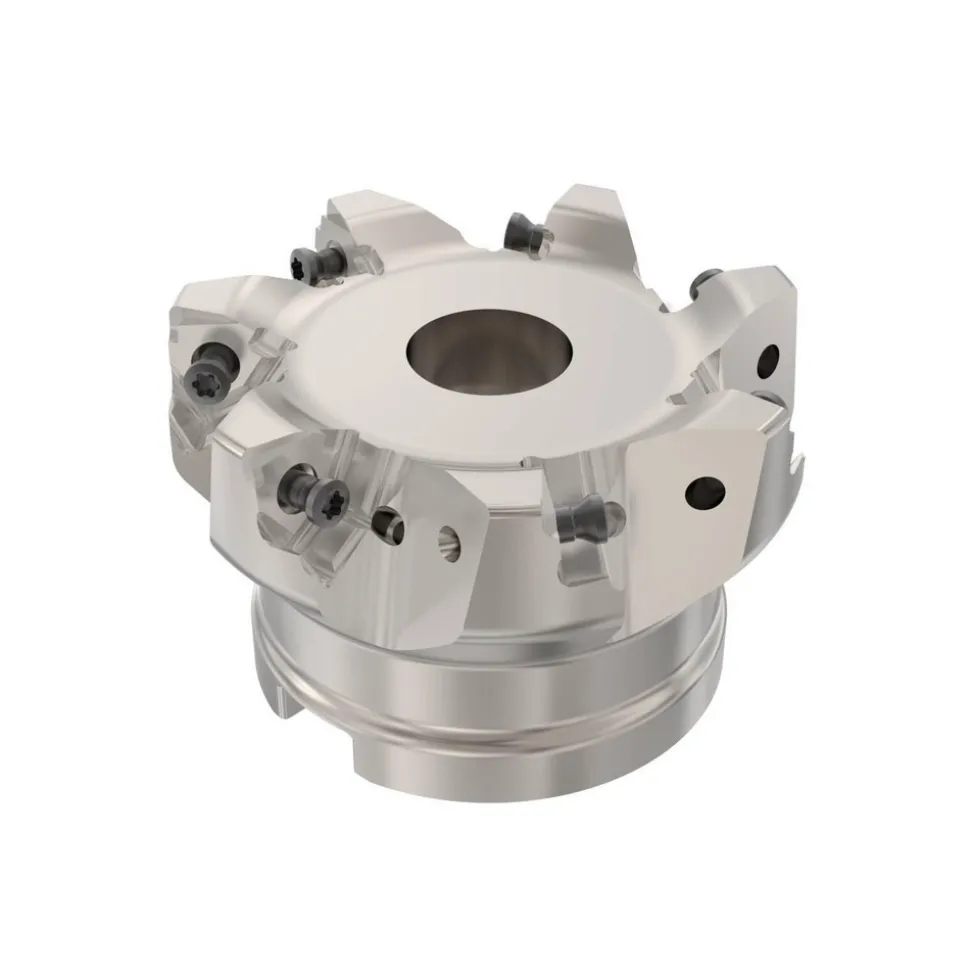 4" Cut Dia, 1-1/2" Arbor Hole Dia, 0.295" Max Depth, Indexable Square-Shoulder Face Mill