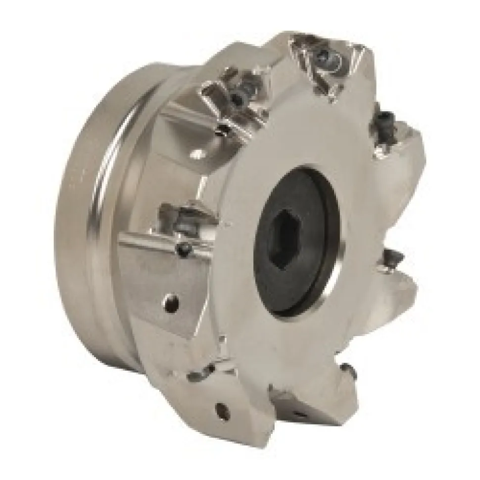 4" Cut Dia, 1-1/2" Arbor Hole Dia, 0.295" Max Depth, Indexable Square-Shoulder Face Mill