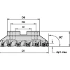 2" Cut Dia, 3/4" Arbor Hole Dia, 0.4777" Max Depth, Indexable Square-Shoulder Face Mill