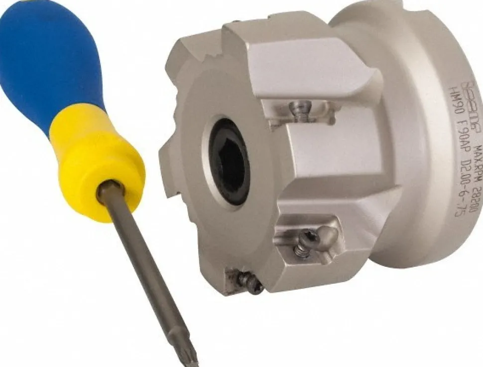 2" Cut Dia, 3/4" Arbor Hole Dia, 0.39" Max Depth, Indexable Square-Shoulder Face Mill