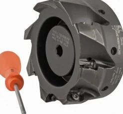 4" Cut Dia, 1-1/2" Arbor Hole Dia, 18.03mm Max Depth, Indexable Square-Shoulder Face Mill