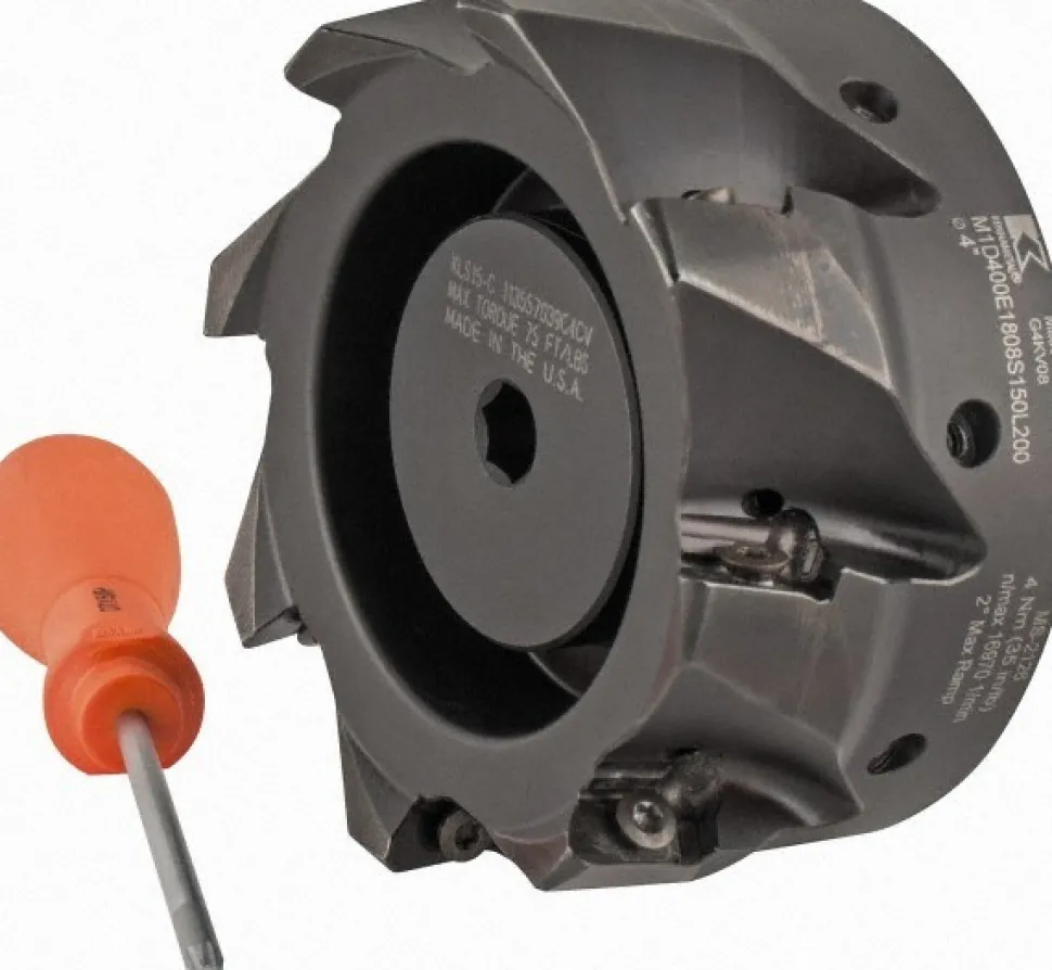4" Cut Dia, 1-1/2" Arbor Hole Dia, 18.03mm Max Depth, Indexable Square-Shoulder Face Mill