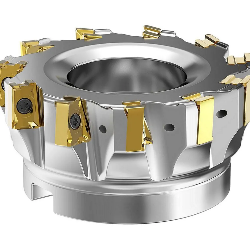 2" Cut Dia, 3/4" Arbor Hole Dia, 15.5mm Max Depth, Indexable Square-Shoulder Face Mill