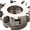 3.15" Cut Dia, 1" Arbor Hole, 0.236" Max Depth of Cut, 40° Indexable Chamfer & Angle Face Mill