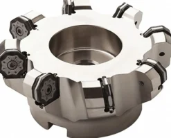 3.15" Cut Dia, 1" Arbor Hole, 0.236" Max Depth of Cut, 40° Indexable Chamfer & Angle Face Mill