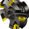 5" Cut Dia, 1-1/2" Arbor Hole, 0.24" Max Depth of Cut, 45° Indexable Chamfer & Angle Face Mill