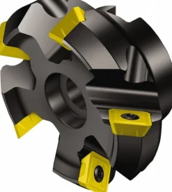 5" Cut Dia, 1-1/2" Arbor Hole, 0.24" Max Depth of Cut, 45° Indexable Chamfer & Angle Face Mill