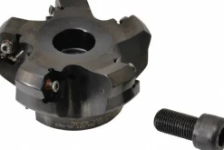 3" Cut Dia, 1" Arbor Hole, 4.5mm Max Depth of Cut, 45° Indexable Chamfer & Angle Face Mill