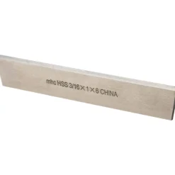 Cutoff Blade: Double-Beveled, 3/16" Wide, 1" High, 6" Long