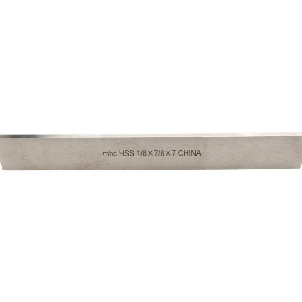 Cutoff Blade: Double-Beveled, 1/8" Wide, 7/8" High, 7" Long