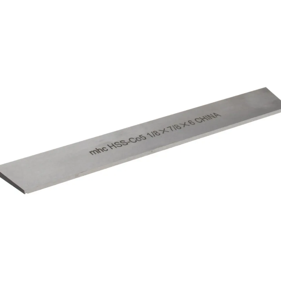 Cutoff Blade: Double Bevel, 1/8" Wide, 7/8" High, 6" Long