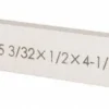 Cutoff Blade: Parallel, 3/32" Wide, 1/2" High, 4-1/2" Long