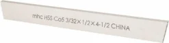 Cutoff Blade: Parallel, 3/32" Wide, 1/2" High, 4-1/2" Long