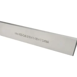 Cutoff Blade: Parallel, 3/16" Wide, 1-1/8" High, 7" Long