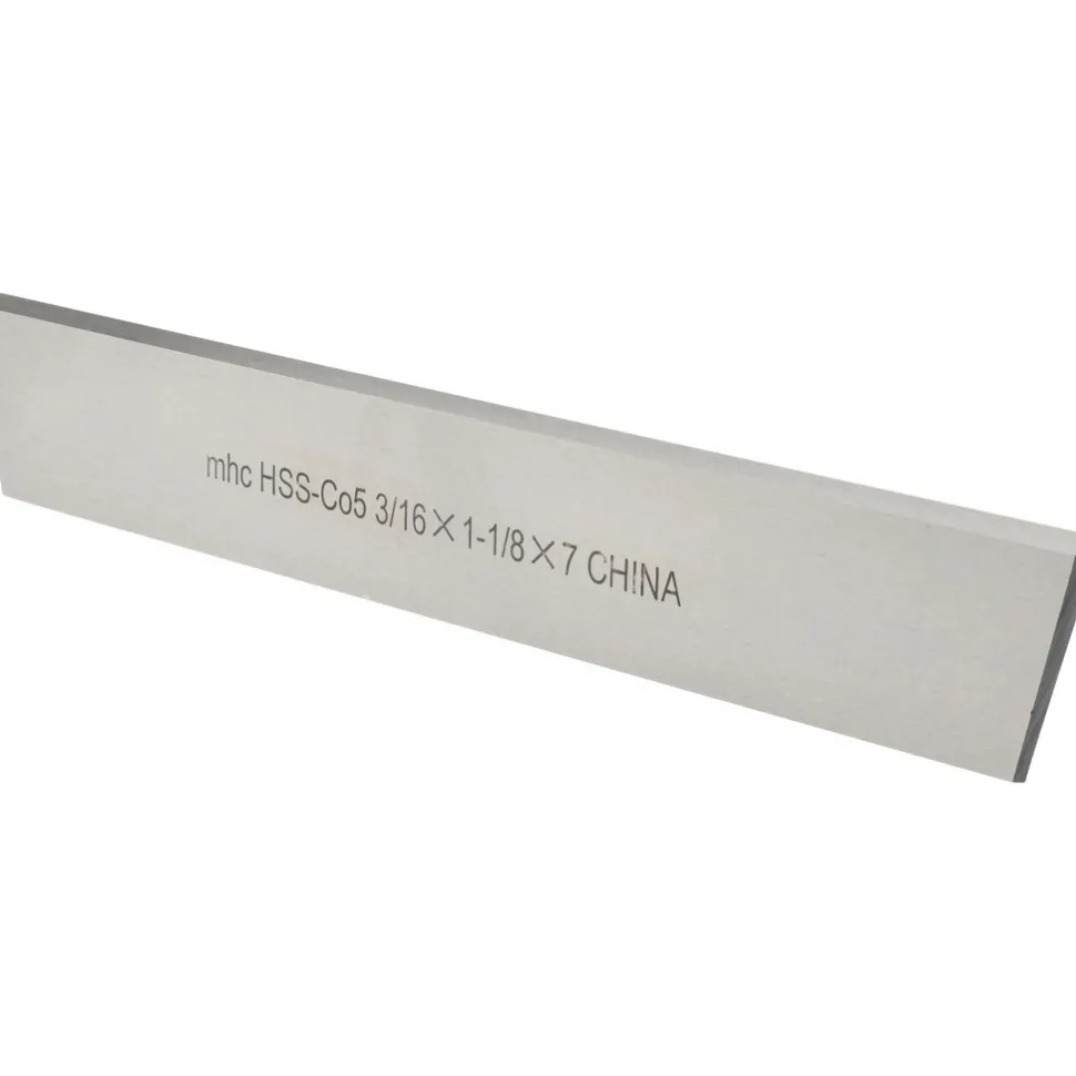 Cutoff Blade: Parallel, 3/16" Wide, 1-1/8" High, 7" Long