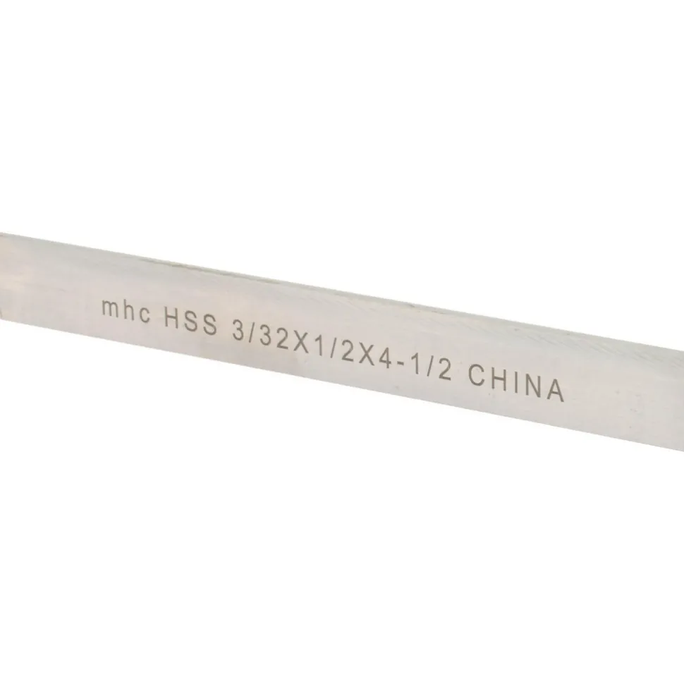 Cutoff Blade: Parallel, 3/32" Wide, 1/2" High, 4-1/2" Long