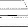 Cutoff Blade: Parallel, 1/8" Wide, 1-1/8" High, 6-1/2" Long