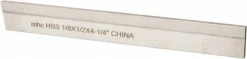 Cutoff Blade: Tapered, 1/8" Wide, 1/2" High, 4-1/4" Long