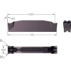 Cutoff Insert: C2IE2N02000002CM 1225, Carbide, 2.00 mm Cutting Width, 0.0787" Cutting Width
