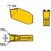 Cutoff Insert: QDNF02500001CF 1125, Carbide, 2.50 mm Cutting Width, 0.0984" Cutting Width
