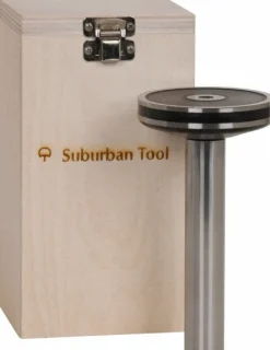 1" Cylinder Dia, 3-3/8" Base Dia, 6-1/2" High, Magnetic Base, Steel Cylinder Square