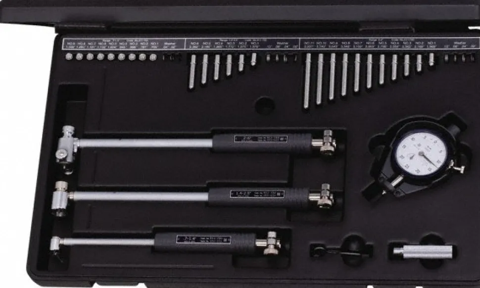 Dial Bore Gage: 0.7 to 6" Dia, 6" Probe Depth