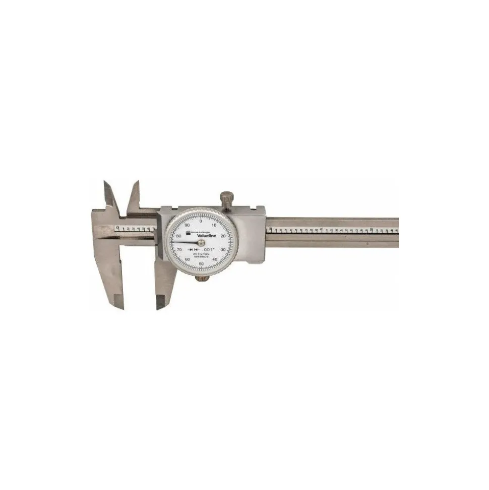 Dial Caliper: 6", 0.001000" Graduation, 0.1000" per Revolution, 0.0008" Accuracy